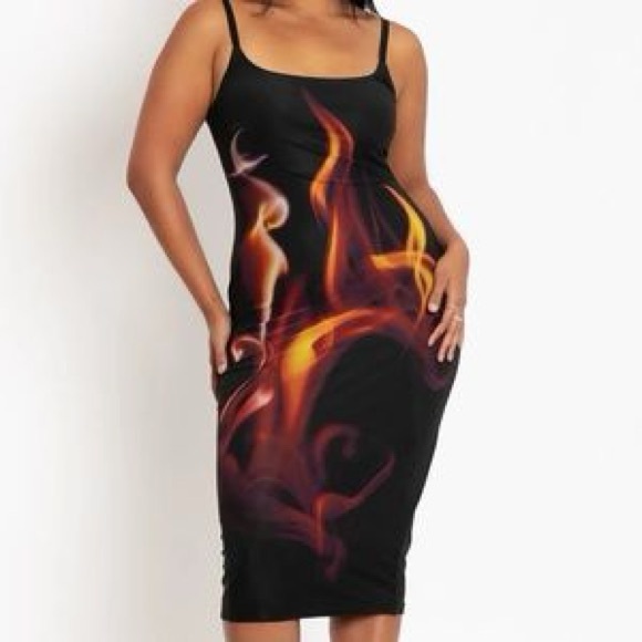 BlackMilk Inferno Sheer Bodycon Slip Dress - Picture 3 of 3